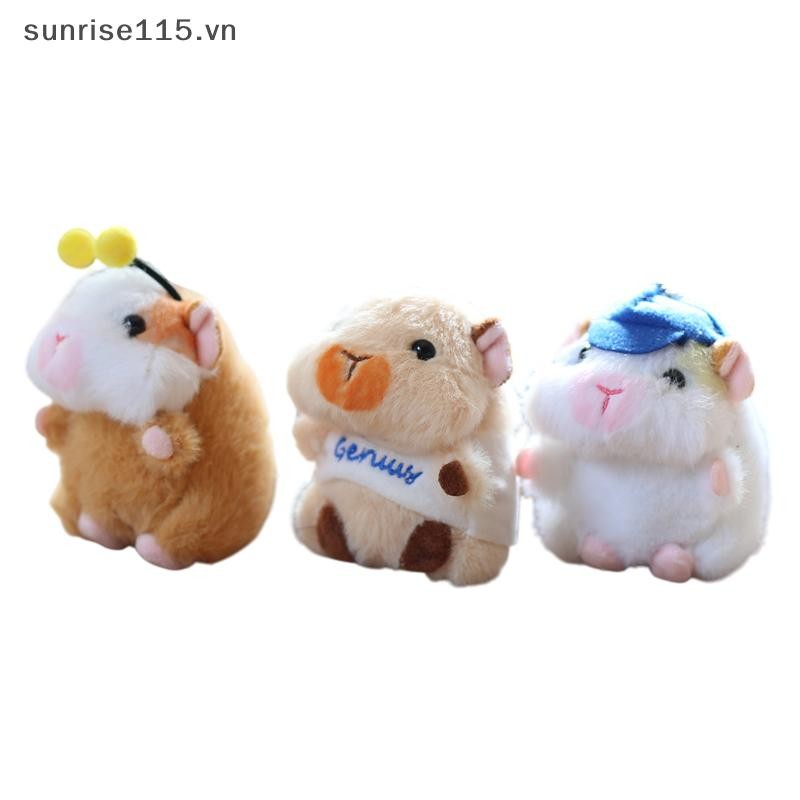 Srvn Hoạt Hình Hamster Sang Trọng Móc Khóa Thú Nhồi Bông Dễ Thương Búp Bê Xe Móc Khóa Túi Mặt Dây Chuyền Ba Lô Quà Tặng Trang Trí.