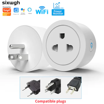 16a Tuya Wifi Ổ Cắm Thông Minh Ổ Cắm Điện Wifi Ổ Cắm Điện Hoa Kỳ Hỗ Trợ Alexa Google Home