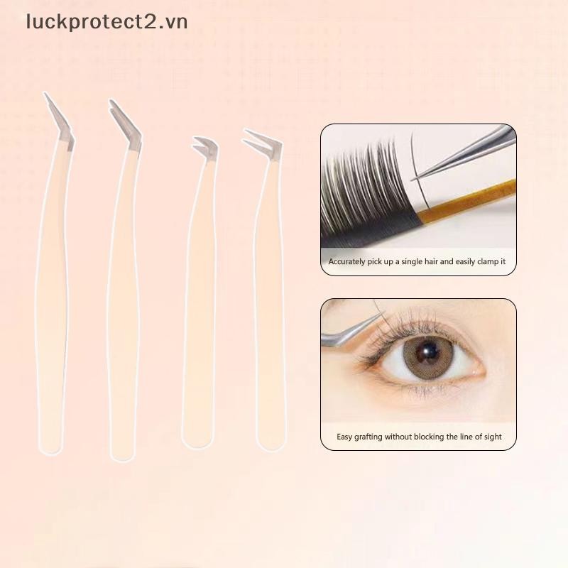 # Luckpro # 1 Nhíp lông mi mở rộng Nhíp siêu cứng bằng thép không gỉ có đầu sợi Nhíp chống tĩnh điện có độ chính xác cao.