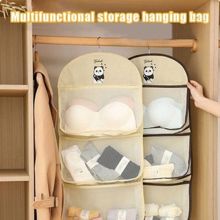 Túi đựng đồ lót FURNIGO, có móc treo tất dung tích lớn, Túi 2 / 3 lớp nhiều lớp