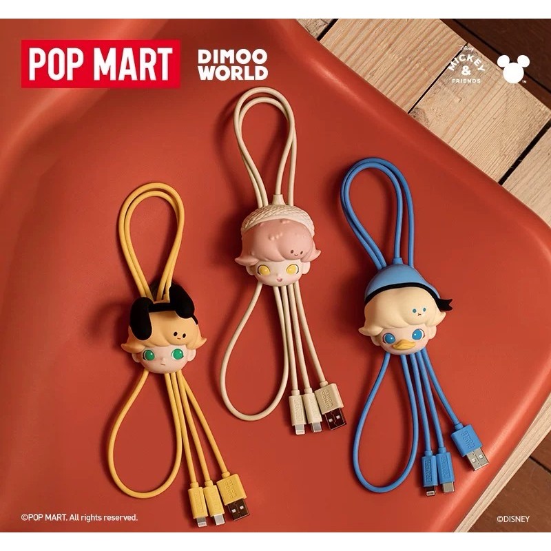 Popmart DIMOO WORLD Disney Series Hộp mù cáp dữ liệu hai trong một ...
