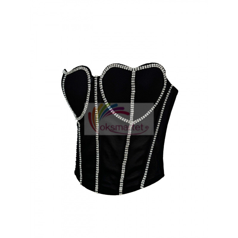 Bán Chạy Một Dây Xích Kim Cương Áo Vest Nhỏ Treo Thanh Lịch Retro Màu Trơn Mỏng Hơn Nhìn Bên Ngoài Mặc Ống Top Xương Cá Corset