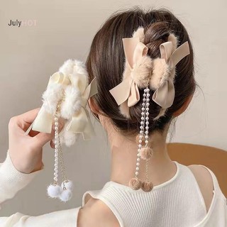 Julyhot Sang Trọng Móng Vuốt Nơ Tua Rua Kẹp Tóc Móng Vuốt Tốt Nhất Cho Tóc Dày Nữ Phụ Kiện Massivedeals