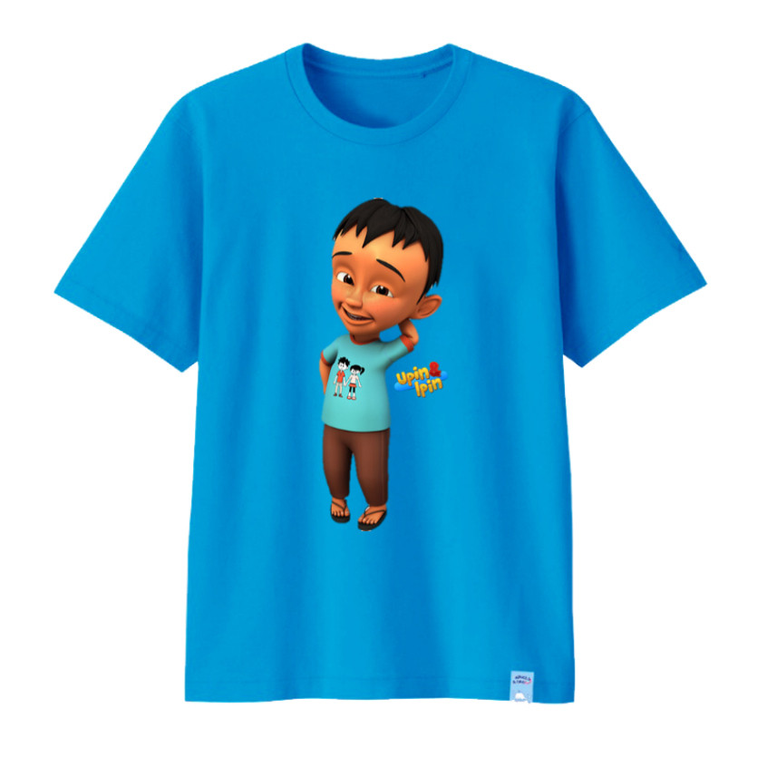 Áo thun trẻ em Upin Ipin in hình nhân vật dễ thương, thời trang & thoải mái cho trang phục hàng ngày của trẻ em