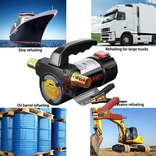 Máy Bơm Dầu Điện Ô Tô, Bơm Nhiên Liệu Diesel 12V/24V/220V, Tự Mồi, Cho Xe Địa Hình & RV, Chất Lượng Cao, Giá Tốt, Free S