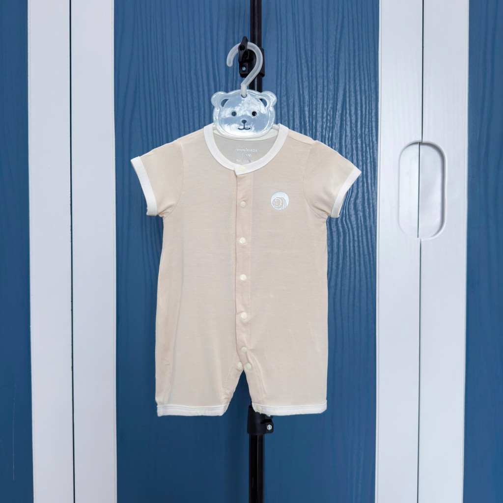 Body Đùi Cộc Tay Sơ Sinh Vải Sợi Tre Co Dãn Thoáng Mát - Hàng Chính Hãng AMI0357-6