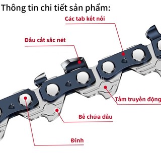 Lưỡi Xích Máy Cưa Cầm Tay 4/6/10/12 Inch, Bộ Lưỡi Cưa Xích Thay Thế