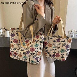 [Mới] Túi đeo vai có thể tái sử dụng in hoa thời trang Túi xách đi lại đa năng dành cho sinh viên.