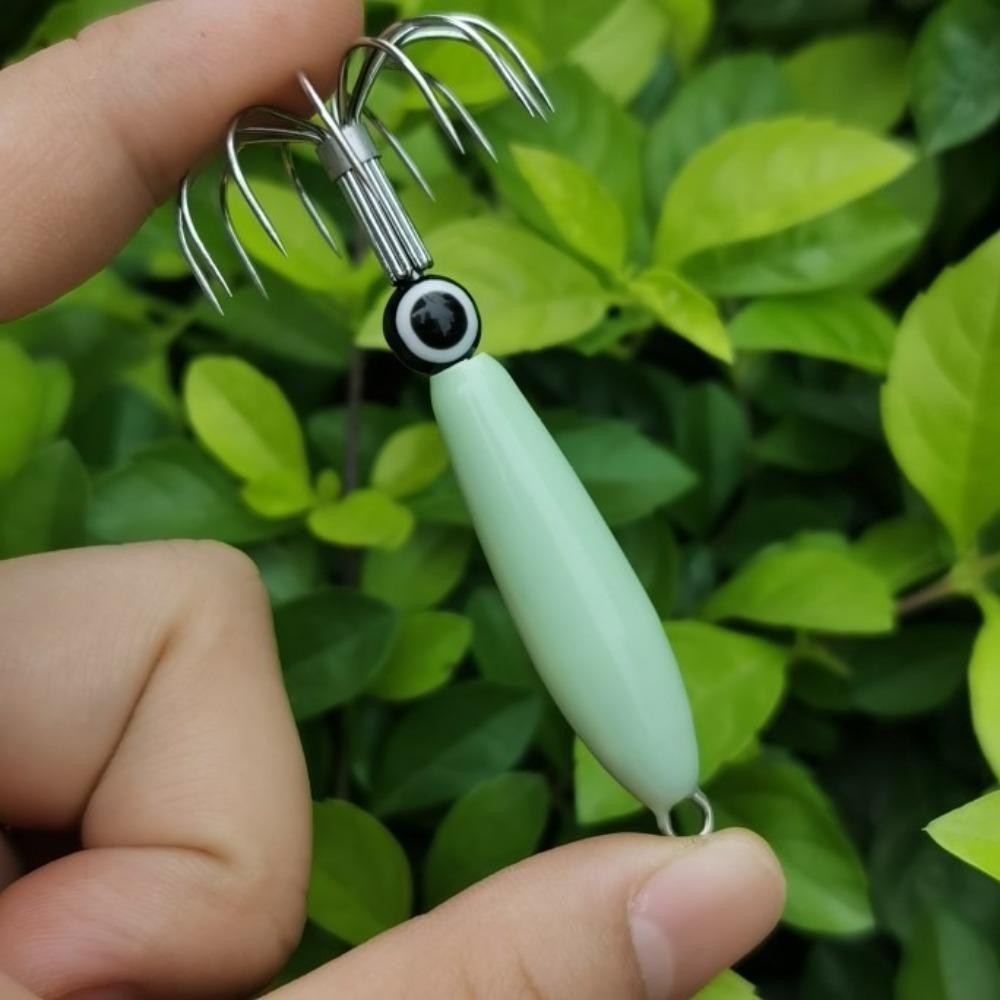 FEDAOG - Mồi Câu Cá Đa Dạng với 10 Miếng, Mô Phỏng Mắt Cá Dạ Quang, Phù Hợp Cho Tôm và Mực