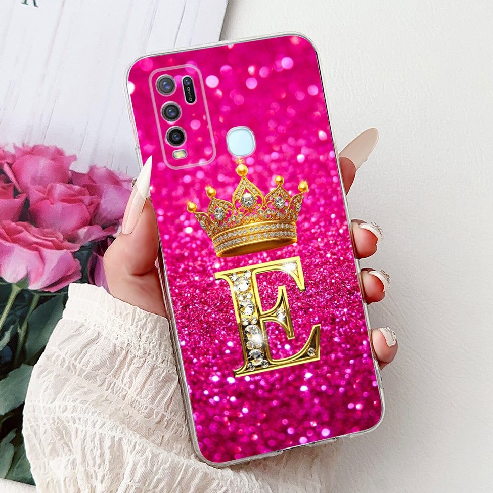 Ốp lưng Vivo Y50 1935 V1965A Clear Thẩm mỹ A-Z Letter Soft TPU Ốp lưng Vivo Y 50 VivoY50 Vỏ điện thoại