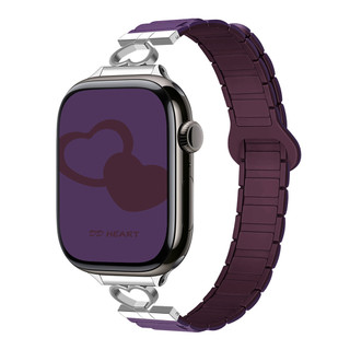 Love Three Silicone Magnetic Straps For Apple Watch Ultra 46/44/40/49/45/41/42/38/45mm iwatch Series Ultra/10/9/8/7/6/5/4/3/2/1