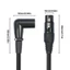 Cáp nối dài Micro BTM 3Pin Nữ sang Nam 90° Uốn cong cho loa ghi âm