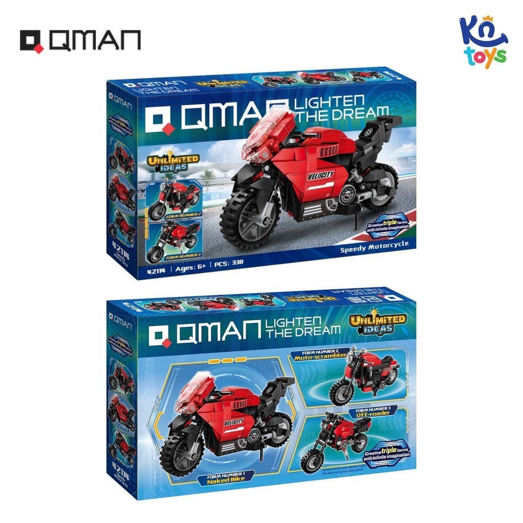 Ảnh Đồ chơi lắp ráp, xếp hình Qman 42114 - Mô Tô Thể Thao (338 mảnh ghép) 3