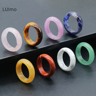 Luimo 1 Chiếc Nhẫn Đá Tự Nhiên Mã Não Tinh Tế Nhẫn Pha Lê Cho Nữ Cô Gái Nhẫn Thời Trang Tiệc Cưới Trang Sức Phụ Kiện Quà Tặng SBS