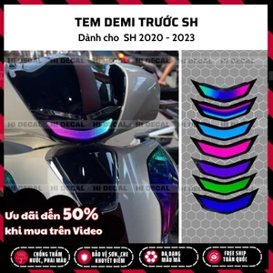Tem decal đổi màu dán đèn demi trước Sh 2020 - 2025 | Decal Dán Đổi Màu Demi SH, Đèn Demi, Đèn Xi Nhan