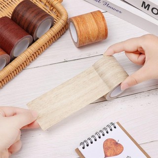 Nhãn dán cải tạo sàn JOYFULLIFE 5M / cuộn, Băng sửa chữa nội thất chống nấm mốc tự dính, Đề can cửa hạt gỗ DIY thực tế chất lượng cao Trang trí nhà cửa