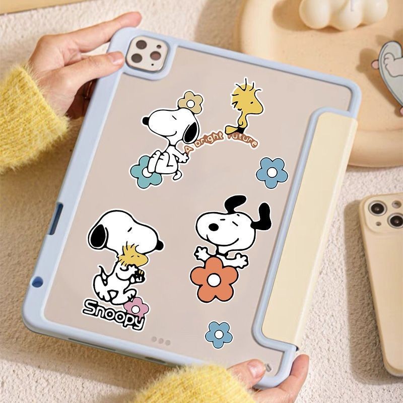 Phim hoạt hình dễ thương Snoopy nhãn dán trang trí cho ô tô, máy tính xách tay, iPad, điện thoại di động, cốc nước, xe máy, nhãn dán trang trí, chống thấm nước