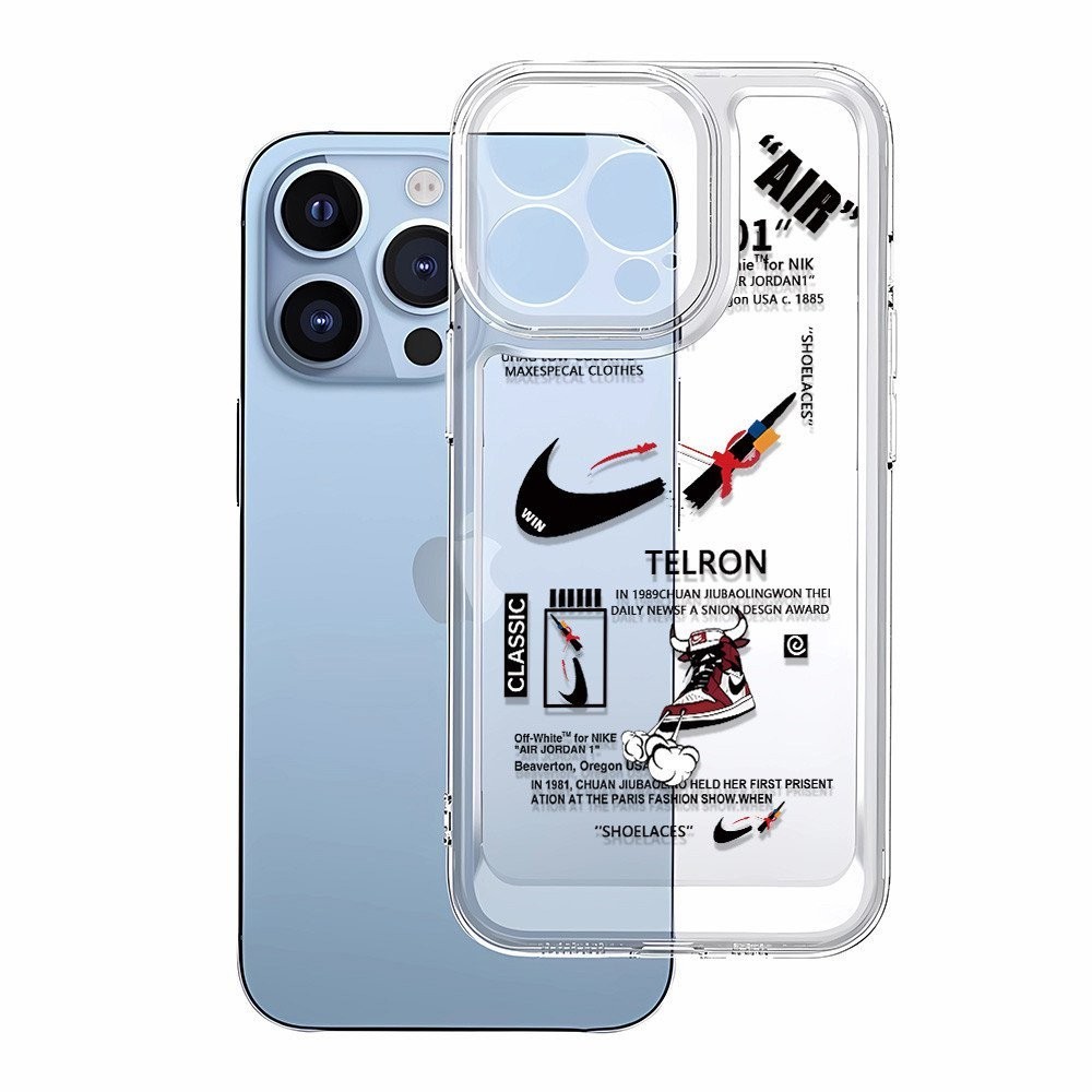 Dạo Phố iPhone Apple 12promax Ốp Lưng Điện Thoại A2412 Phong Cách Mới ihpone12promax Ốp Lưng Trong Suốt Mềm ins Phong Cách Chống Sốc Dạo Phố Thời Trang 15 / 14 Vỏ Không Gian Lỗ Chính Xác M2V7