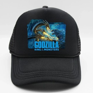 Godzilla in mũ bóng chày thoáng khí mũ chống nắng lưới polyester mũ xe tải có thể điều chỉnh mũ quà tặng sinh nhật