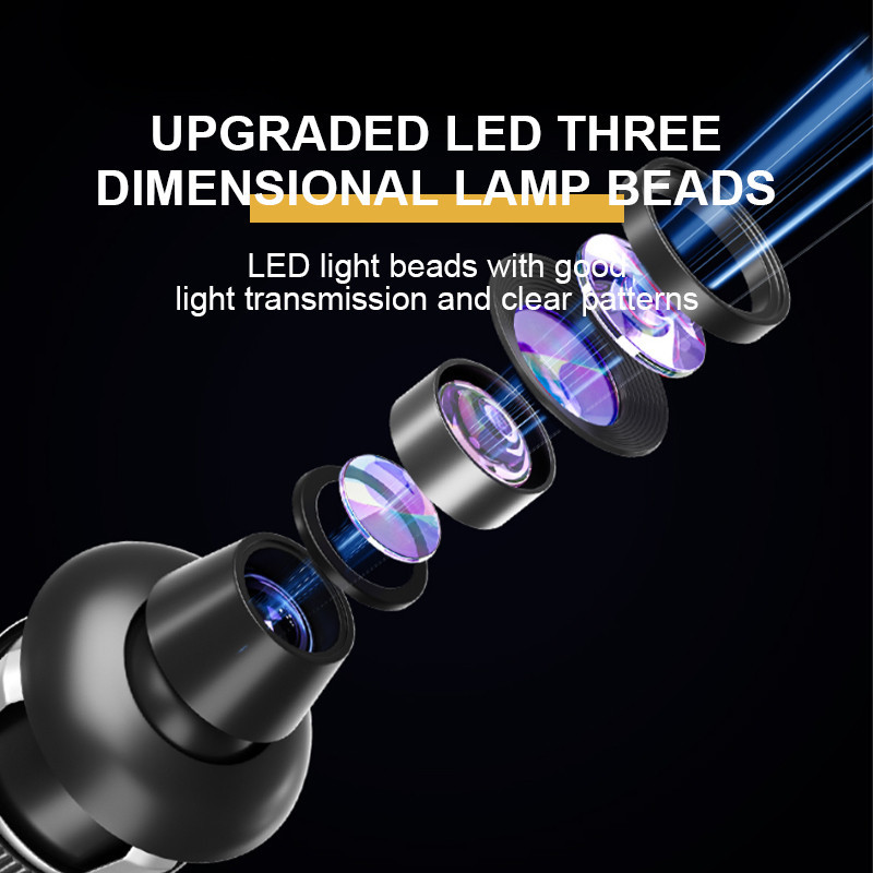 Đèn chào mừng xe ô tô SEAMETAl Đèn LED Hình Đôi Cánh Thiên Thần Trang Trí Xe