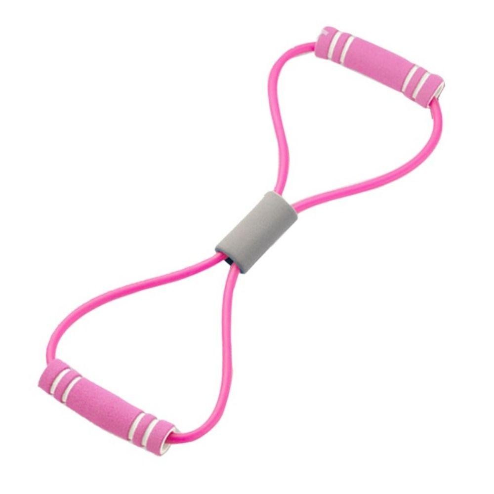 Dây kháng lực Yoga HARRIETT, Băng kéo 8 hình Yoga Pilateselastic Band, Dây căng lưng co giãn cơ màu trơn TPE Fitness Resistance Bands Thiết bị tập luyện
