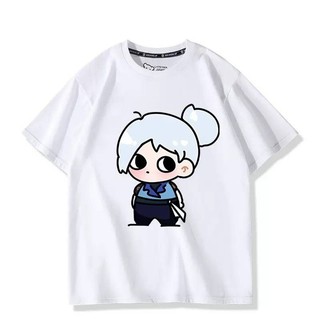 Yg VALORANT Jett Vải Cosplay 3D Mùa Hè Áo Thun Anime Tay Ngắn
