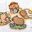 Thảm Chuột STABFOAM, Bàn Di Chuột Capybara Kapibala, Chất Lượng Cao Sáng Tạo Chống Trơn Trượt Làm Dày Phụ Kiện Văn Phòng Cô Gái