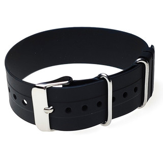 Dây đeo đồng hồ silicon NATO 20mm 22mm Dây đeo đồng hồ cao su 18mm Vòng một mảnh quấn quanh vòng tay nam nữ thể thao Đai chống thấm nước