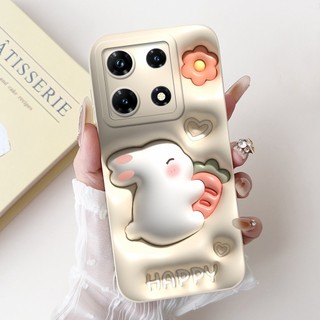 Ốp điện thoại chống sốc bảo vệ hình thỏ gấu trúc đáng yêu cho Xiaomi Redmi Note 13 4G Note13 13Pro 4G