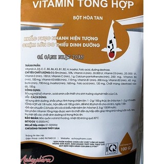 Vitamin Tổng Hợp Acpharno (100gram) tăng đề kháng, khắc phục chậm lớn cho cá cảnh