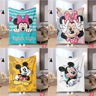 Chuột Mickey Flannel Chăn Một Mặt In Flannel Chăn Điều Hòa Không Khí Chăn Văn Phòng Ngủ Chăn Quà Tặng Thiết Thực Cho Gia Đình