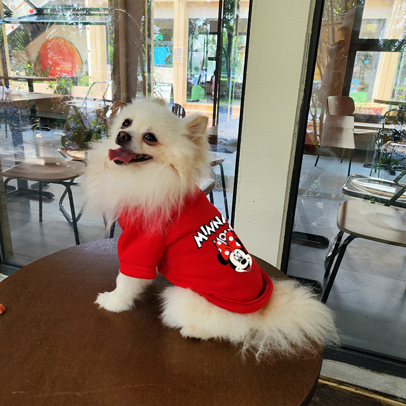 Áo Hoodie in hình chuột lớn dễ thương cho quần áo chó mèo ấm áp mùa thu đông