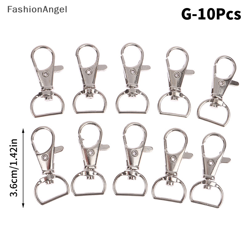 Fashionangel 10 Cái / bộ Kim Loại Xoay Tôm Hùm Móc Khóa Móc Khóa Chụp Khóa Túi Trang Sức Dây Kích Hoạt Khóa DIY Túi Phụ Kiện TH