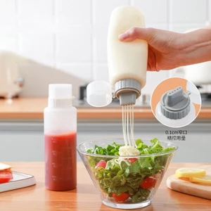 Chai bóp nước sốt salad đa năng có nắp hai dung tích 175-350ml