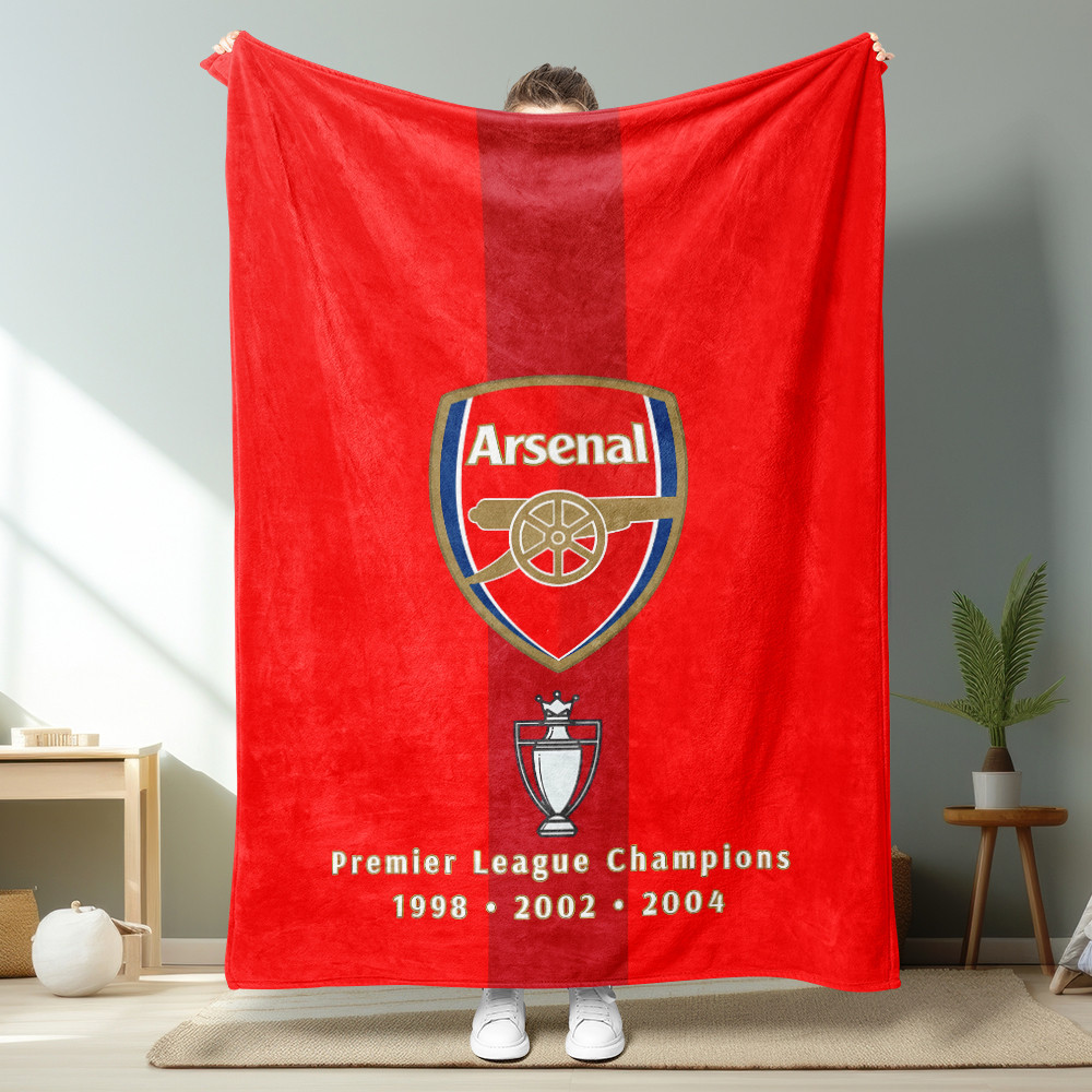 Arsenal F.C. Logo Flannel Chăn Một Mặt In Flannel Chăn Điều Hòa Không Khí Chăn Món Quà Tốt Nhất Cho Người