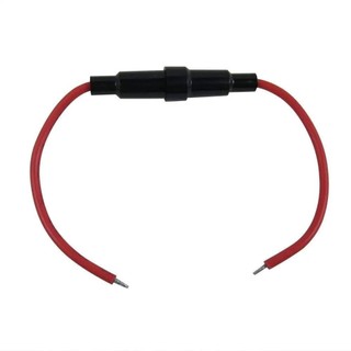 FEIYING Giá đỡ cầu chì thủy tinh 20AWG 5x20mm 6x30mm kèm cáp dây, vỏ 250V bền bỉ, hộp cầu chì loại vít