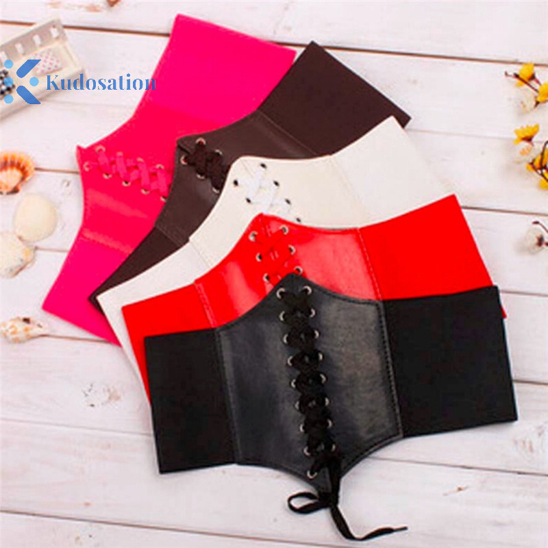 Kudosation Cincher 5 Màu Thắt Lưng Rộng Dây Ren Nữ Underbust Nữ Hình Corset