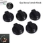 YUJINI 1 / 2 / 5 Cái Núm Hob, Phạm vi tay cầm bằng nhựa Lò nướng Bếp Gas Núm điều khiển, Bền cho đầu đốt băng ghế dự bị Nút công tắc thay thế 8mm chung