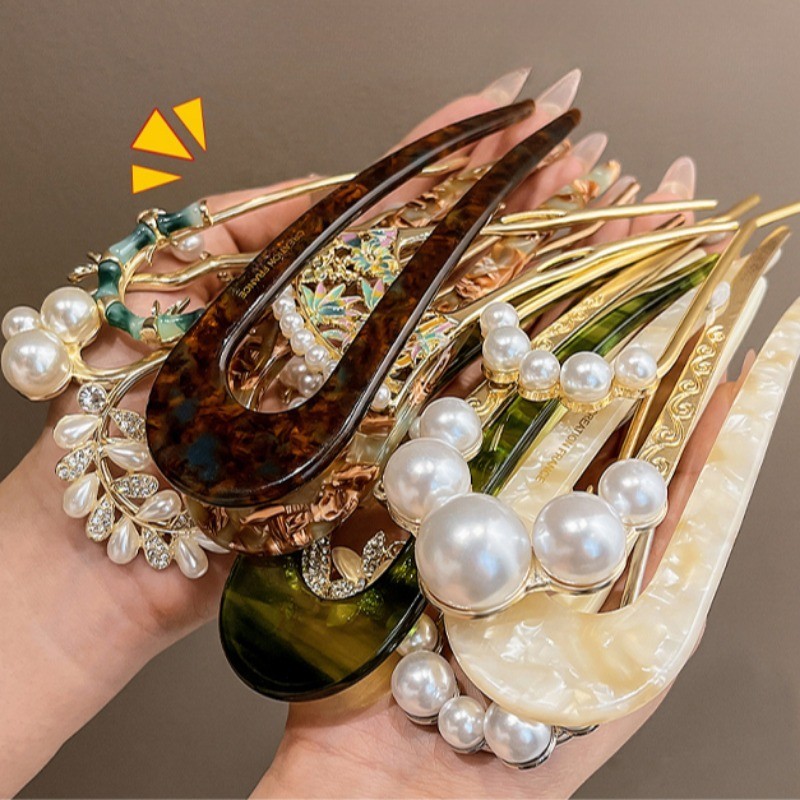 Kẹp tóc hình chữ U thời trang dành cho phụ kiện tóc nữ cao cấp