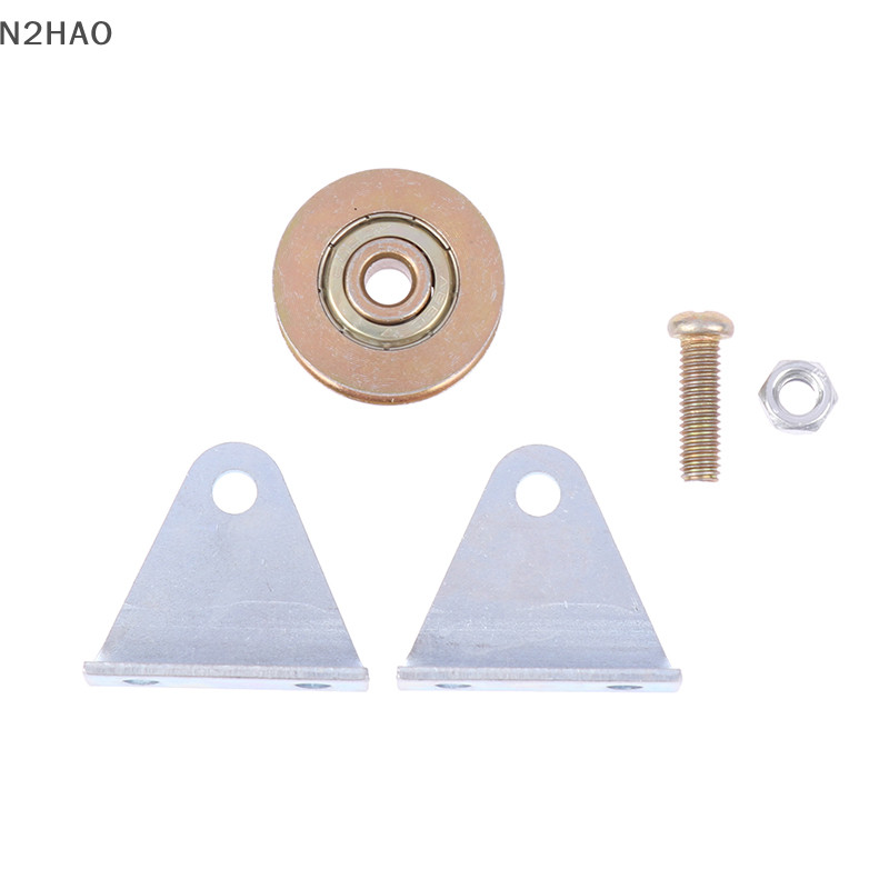 Bn 1 Bộ Ròng Rọc Dây 6 Mm Ròng Rọc Con Lăn Cố Định Bánh Xe Treo Over-line Hướng Dẫn Bánh Xe U 6.4 * 32 * 8 n