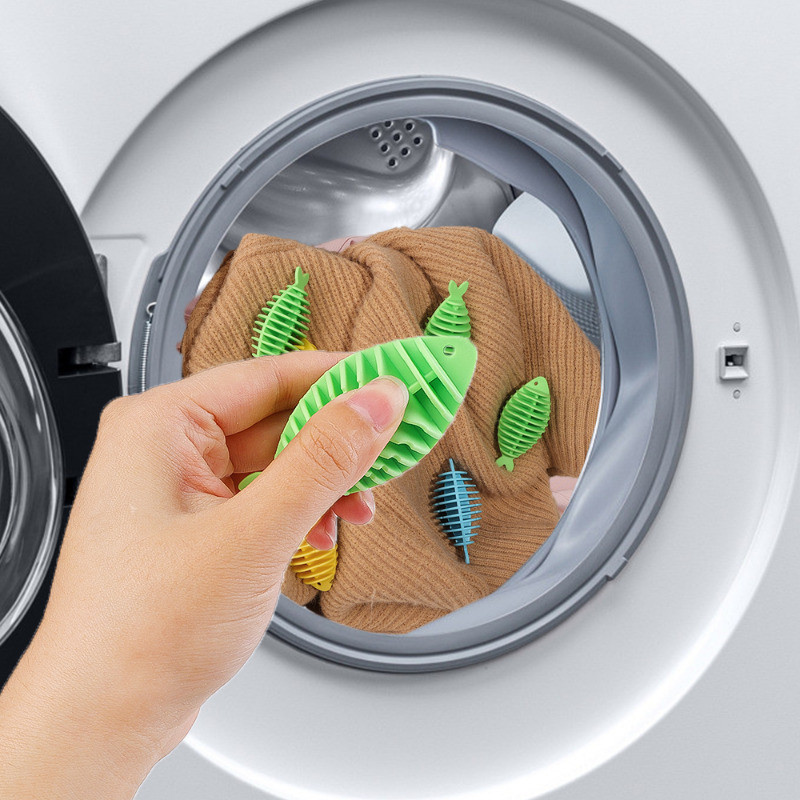 [Đặc sắc] Bóng giặt máy giặt - Chống cuộn dây, mềm mại, tái sử dụng - Quả cầu làm sạch quần áo - Quả bóng loại bỏ vết bẩn mảnh vụn - Máy bắt lông thú cưng - Đồ dùng chăm sóc tại nhà