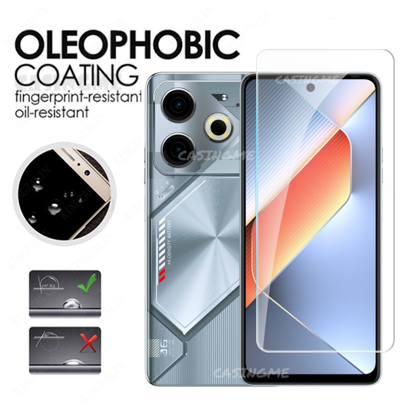 Kính cường lực bảo vệ màn hình & camera Tecno 2 trong 1, full cover cho Pova 6/6 Pro/6 Neo 4G/5G 2024