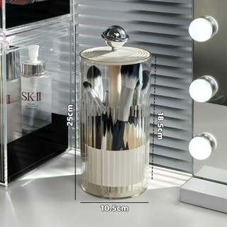 Hộp đựng cọ trang điểm có nắp nâng tự động, hộp đựng mỹ phẩm , hộp đựng đồ makeup