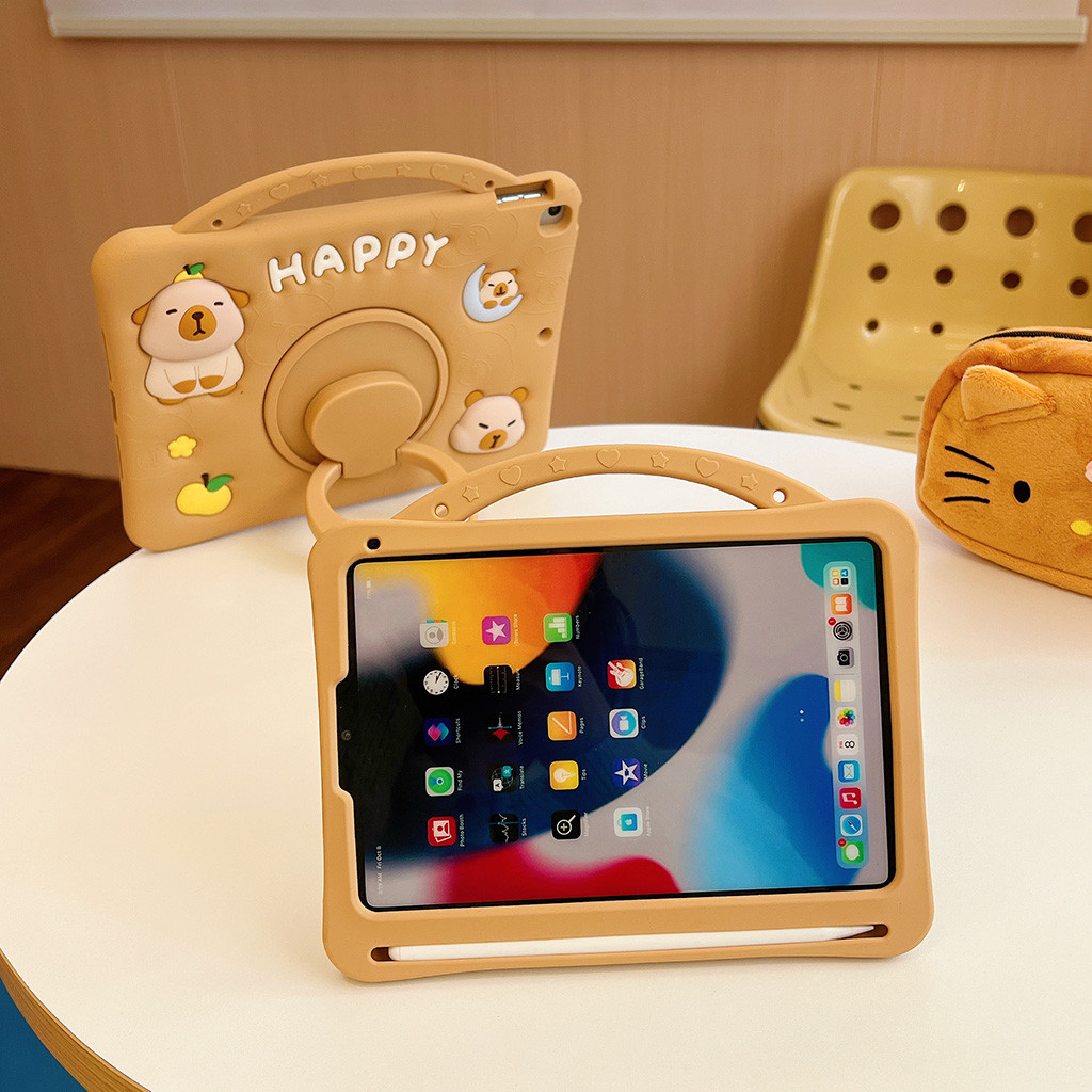 Ốp Lưng Họa Tiết Capybara Màu Nâu Cho Mini 1 2 3 4 5 6 7 IPad 5 6 7 8 9 10 Air Air Air1 Air2 Air3 Air4 Air5 Air6 M2 10.9 "Pro9.7 Pro10.5 10.2" Pro11 2018 2020 2021 2022 M4 2024