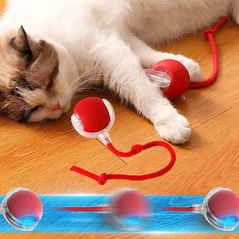 Pet Toy Bóng Bông Cho Mèo Cún Con Lăn Tự Chơi Giải Sầu Bóng Có Chuông Bên Trong