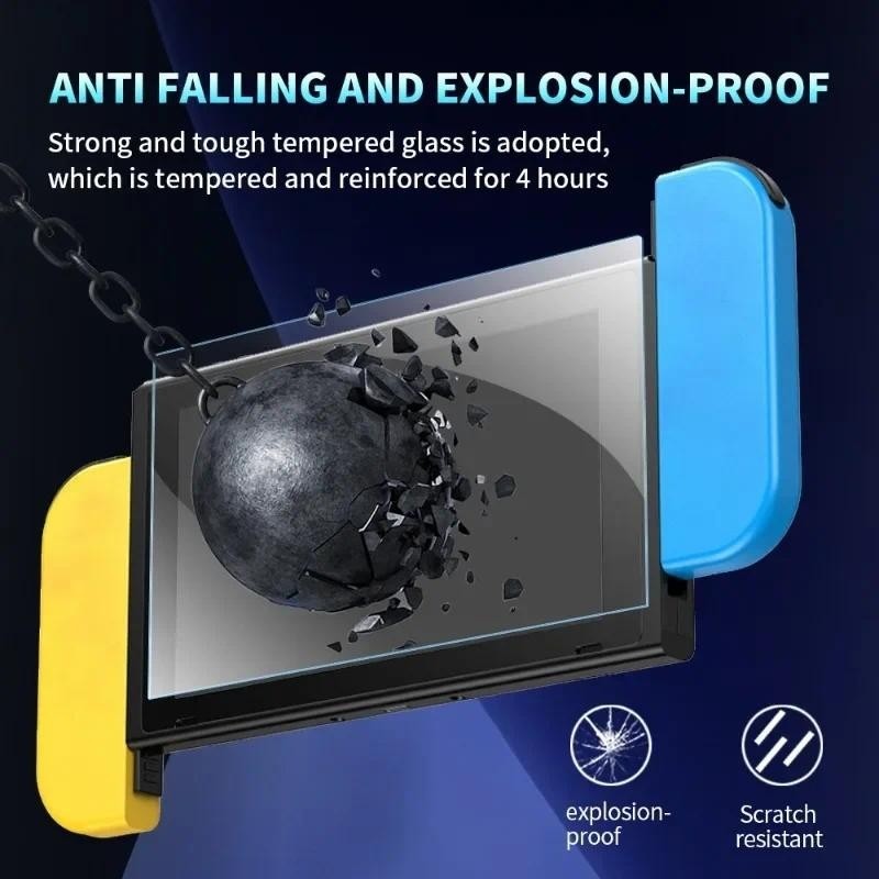 Phim kính cường lực HD 400D cho Nintendo Switch Lite/Oled 5.5/6.2/7 inch, chống trầy xước, chống ánh sáng xanh