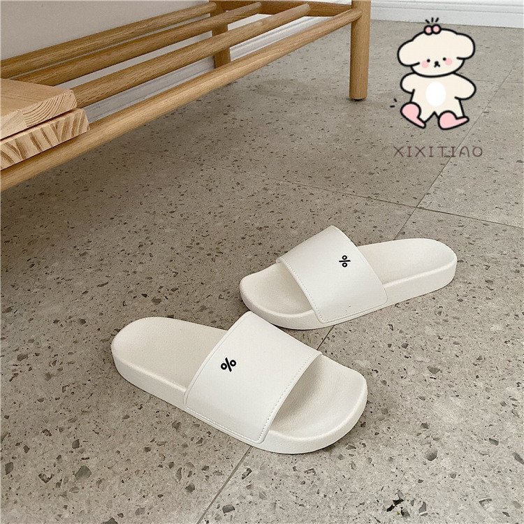 Xixitiao Dép xỏ ngón Dép ngoài trời 100% Nam Nữ Mùa hè Phong cách Hồng Kông Sinh viên Mặc ngoài độc đáo Thời trang Thường ngày Thoải mái