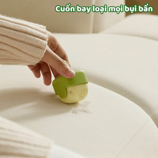Cây Lăn Bụi Quần Áo Lăn Bụi Silicon Siêu Dính Có Nắp Đậy Cây Lăn Lông Mèo Mini Tái Sử Dụng NGÓI HOME - CLB02