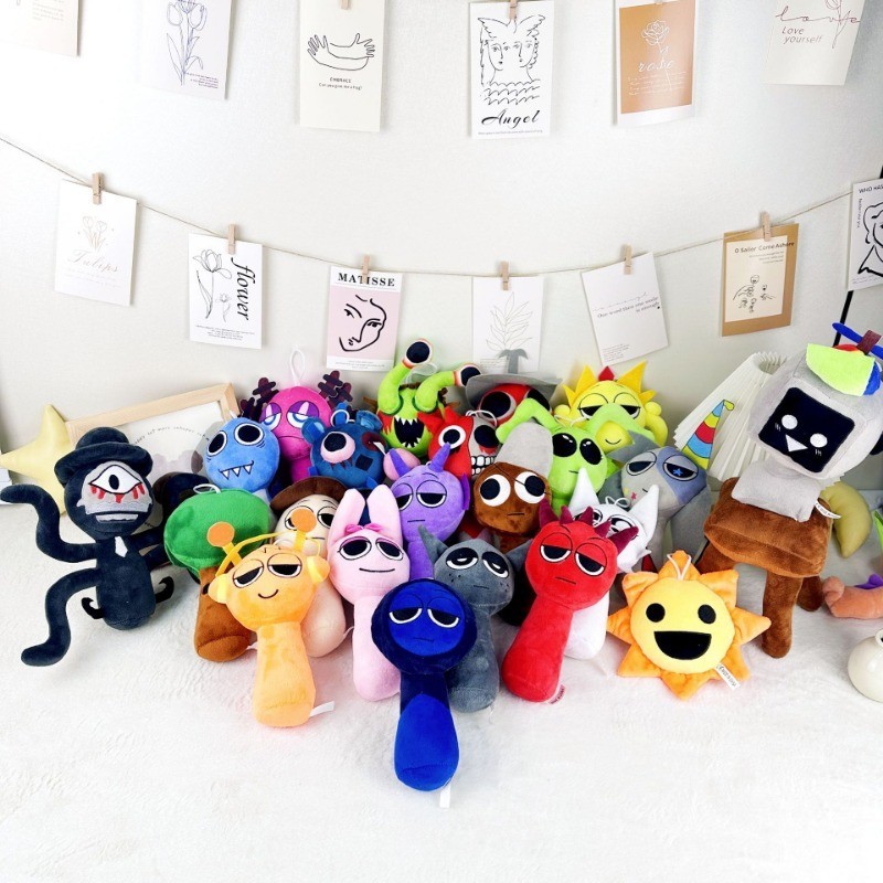 Gấu Bông Sprunki Búp bê sang trọng,Hộp nhịp điệu Búp bê Đồ chơi trẻ em Incredibox Sprunki đồ chơi,Quà Tặng Cho Bé