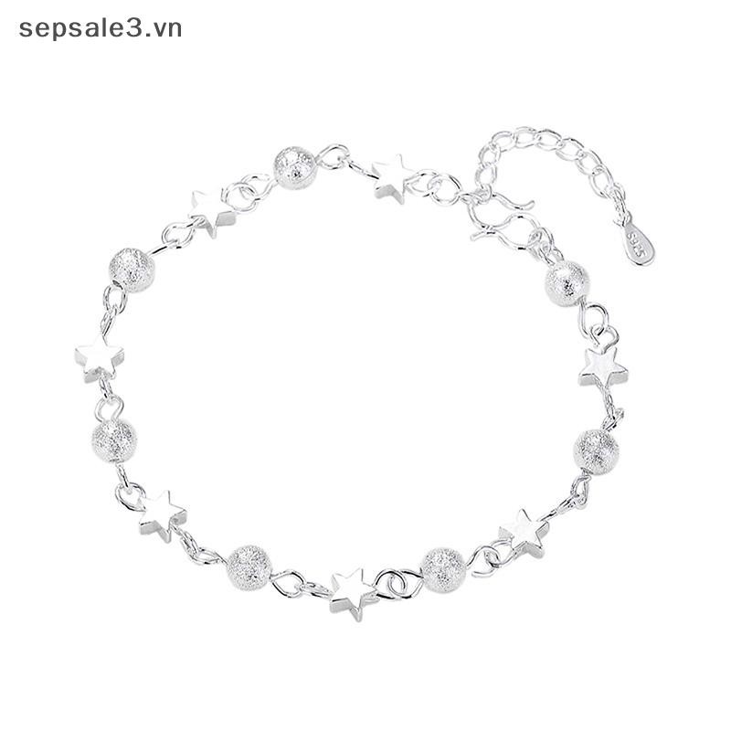 # Sepsale # Vòng tay ngôi sao tươi dành cho nữ Vòng tay hạt tròn cá tính Thời trang Hàn Quốc.